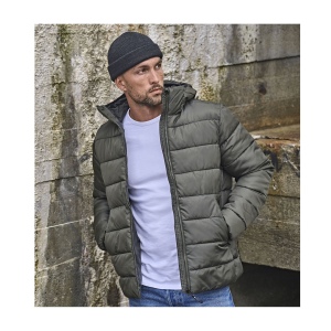 Doudoune à capuche en polyester recyclé