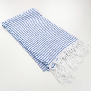 Fouta paréo de plage Navy 100% coton 2