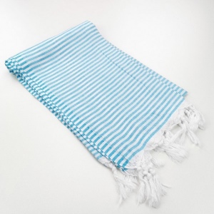 Fouta paréo de plage Navy 100% coton 4