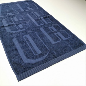 Drap de bain éponge jacquard ciselé (logo en relief, sans liteau) SUR MESURE 2