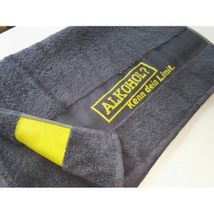 Serviette éponge avec logo tissé en liteau jacquard 5
