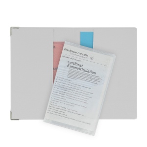 Porte-carte grise pvc mat (+Sérigraphie GO41) 8