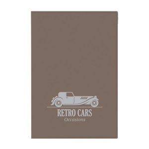 Porte-carte grise pvc mat (+Sérigraphie GO41) 12