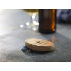 Ouvre-bouteille rond en bois de hêtre 5