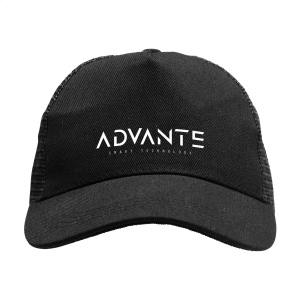 Casquette Trucker à 5 empiècements avec visière incurvée profilée en 60% coton recyclé brossé et 40% polyester recyclé 4
