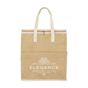 Ce sac isotherme est fabriqué à partir d'une combinaison de jute robuste et de coton avec une couche intérieure isolante 4