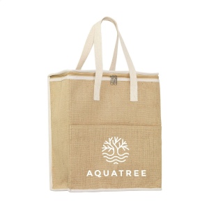 Ce sac isotherme est fabriqué à partir d'une combinaison de jute robuste et de coton avec une couche intérieure isolante 2