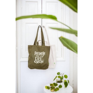 Sac à provision robuste en toile 100% coton biologique tissé (280 g/m²) 4