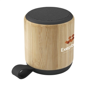 Enceinte sans fil Bluetooth 3W avec un boîtier en bambou naturel certifié FSC 100% et en tissu 2