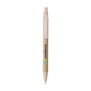Ce stylo à bille à encre bleue est une alternative aux stylos ordinaires - il est fabriqué à partir de déchets de blé et de papier recyclé 4