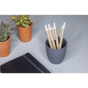 Ce stylo à bille à encre bleue est une alternative aux stylos ordinaires - il est fabriqué à partir de déchets de blé et de papier recyclé 9