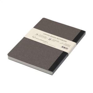 Carnet A5 avec une couverture en marc de café qui sent même le café ! Le marc de café qui reste après l'infusion est utilisé pour créer ce produit 9