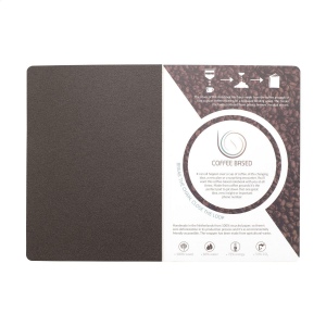 Carnet A5 avec une couverture en marc de café qui sent même le café ! Le marc de café qui reste après l'infusion est utilisé pour créer ce produit 11