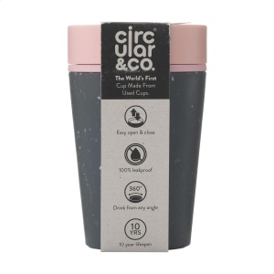Gobelet à café emporter circulaire réutilisable à double paroi avec couvercle de Circular&amp;Co 18