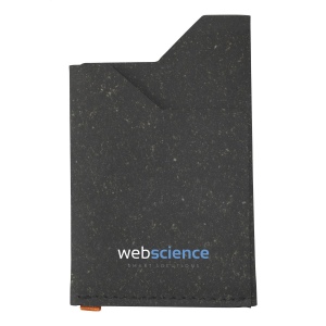 Porte-cartes fabriqué à partir de déchets de cuir recyclés (provenant de cuir italien) et de liants naturels 3