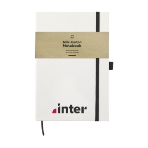 Carnet de notes A5 avec couverture en briques de lait recyclées (jusqu'à 70%)