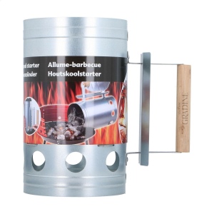 Allume-barbecue en métal avec manche en bois 2