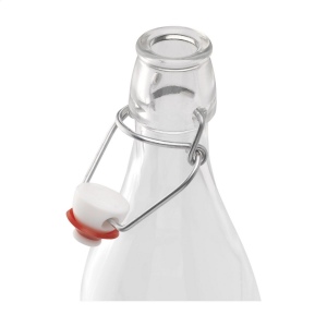 Bouteille à couvercle pivotant multifonctionnelle et réutilisable en verre transparent de qualité 3
