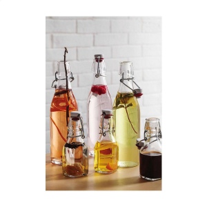 Bouteille à couvercle pivotant multifonctionnelle et réutilisable en verre transparent de qualité 4