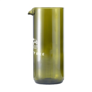 Cette carafe conçue par Rebottled® a été fabriquée à partir d'une bouteille de vin recyclée