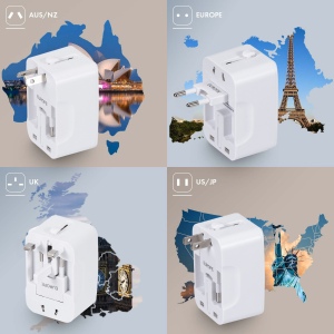 TOREBU - ADAPTATEUR UNIVERSEL DE VOYAGE - BLANC 6