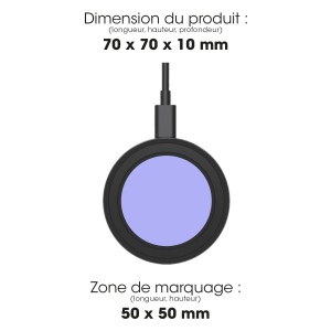RISAI - CHARGEUR ECO SANS FIL INDUCTION 10W NOIR 2