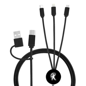 EKO - CABLE 5 EN 1 RECYCLÉ A CHARGE RAPIDE 20W POWER DELIVERY 6