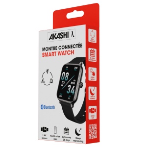 OTCHI - MONTRE CONNECTEE NOIRE AVEC UN ECRAN TACTILE 1,85" 3