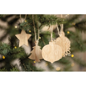 Décorations de Noël en bois - CHRISET 6