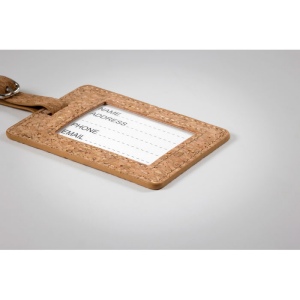 Etiquette à bagage en liège - COCO 6
