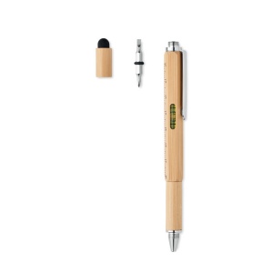 Stylo niveau à bulle en bambou - TOOLBAM 3