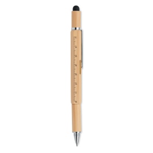 Stylo niveau à bulle en bambou - TOOLBAM 4