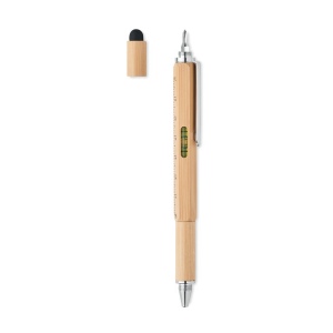 Stylo niveau à bulle en bambou - TOOLBAM 6