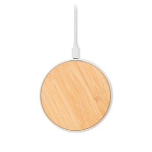 Chargeur sans fil 15W en bambou - DESPAD + 3