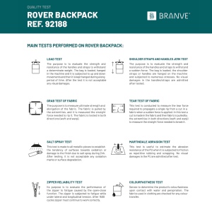 ROVER BACKPACK II. Sac à dos en tissu et PU 3