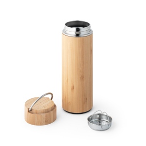 SOW. Thermos 440mL en bambou et acier inox 6