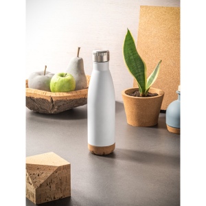 SOLBERG. Thermos 560mL en acier inox avec base en liège 10