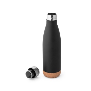 SOLBERG. Thermos 560mL en acier inox avec base en liège 12