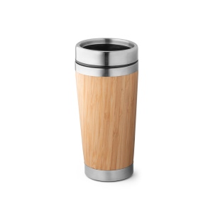 PIETRO. Tasse de voyage 500mL en babou et acier inox 2