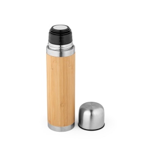 CEYLON. Thermos 450mL en bambou et acier inox 5