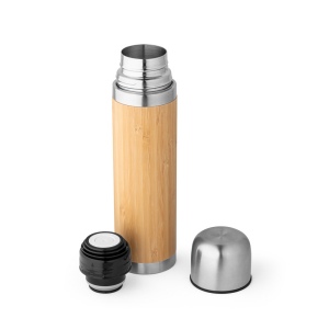 CEYLON. Thermos 450mL en bambou et acier inox 6