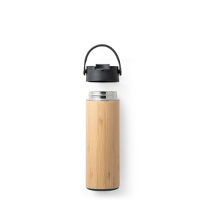LAVER. Bouteille thermos 440mL en bambou, acier inox et PP 6