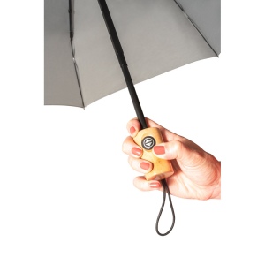 RIVER. Parapluie pliable en polyester recyclé (100% rPET) 190T pongé à ouverture et fermeture automatiques 13