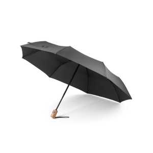 RIVER. Parapluie pliable en polyester recyclé (100% rPET) 190T pongé à ouverture et fermeture automatiques 2