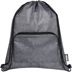 Sac pliable 7 L recyclé avec cordon de serrage Ash 3