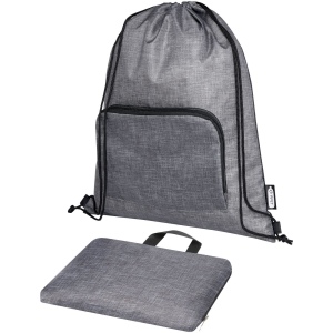 Sac pliable 7 L recyclé avec cordon de serrage Ash 8