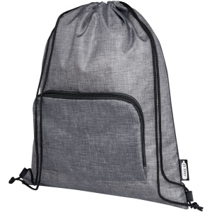 Sac pliable 7 L recyclé avec cordon de serrage Ash 2