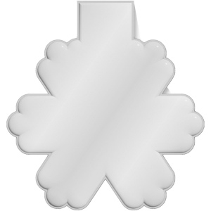 Aimant réfléchissant  en PVC en forme de flocon de neige M-10 RFX™ 3