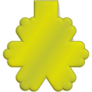 Aimant réfléchissant  en PVC en forme de flocon de neige M-10 RFX™ 2