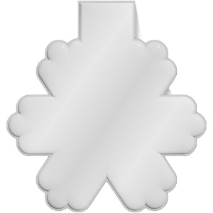 Aimant réfléchissant  en PVC en forme de flocon de neige M-10 RFX™